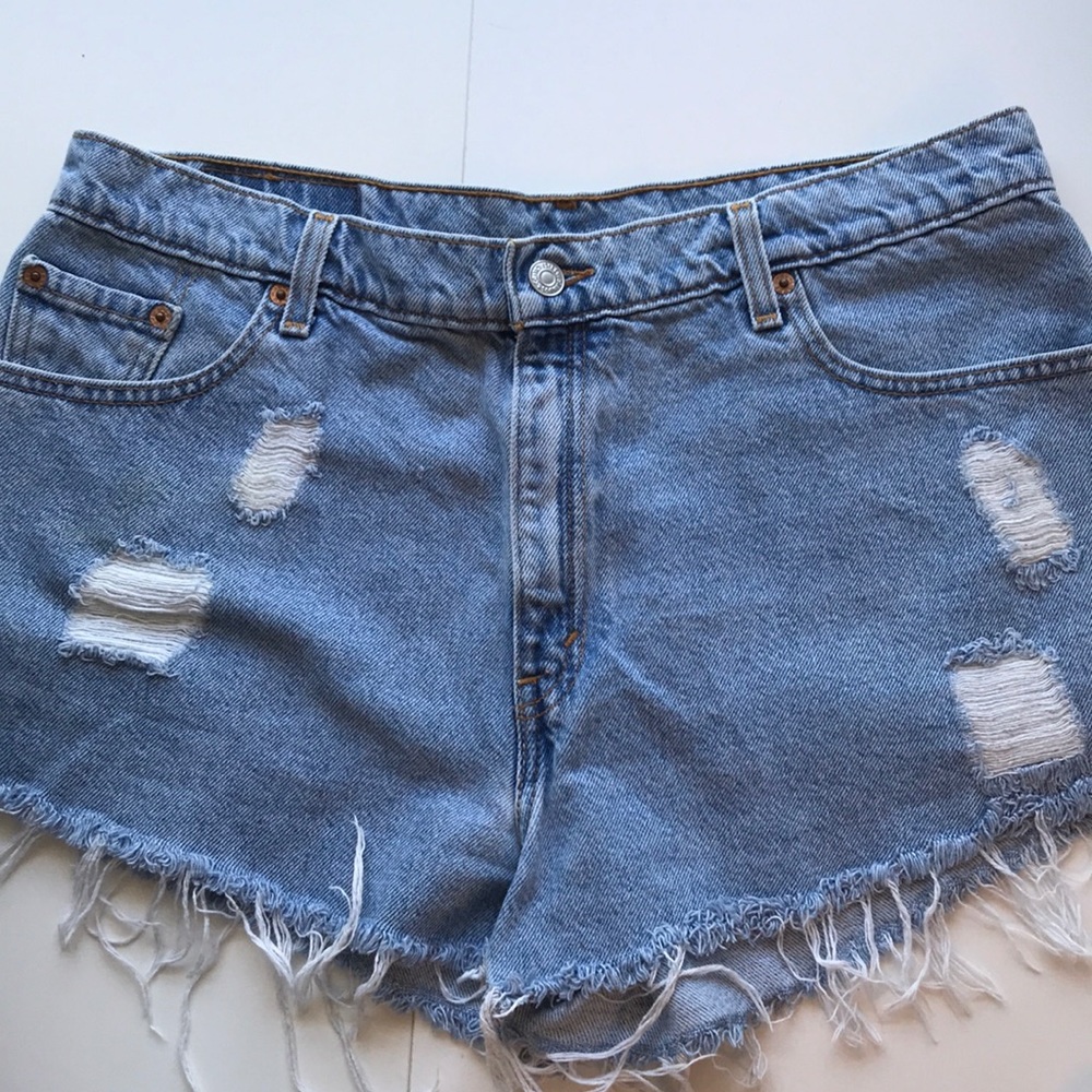 Levi high waisted mom shorts